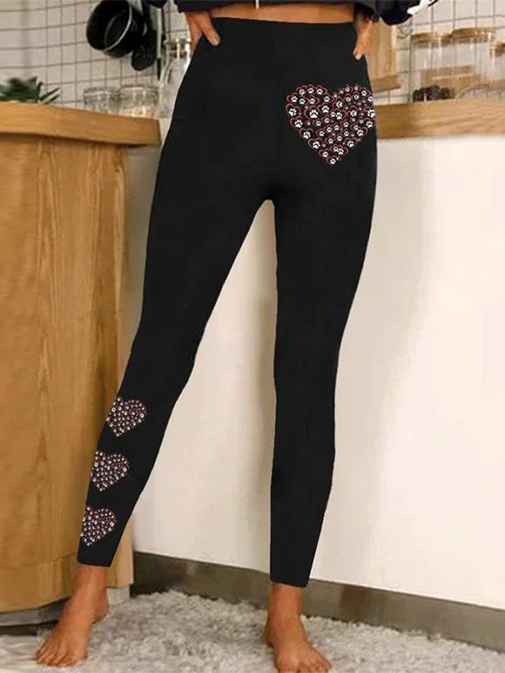 Women's Vintage 3D Printing Jersey All Season Long Leggings