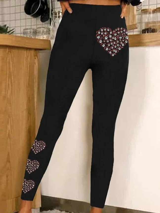 Women's Vintage 3D Printing Jersey All Season Long Leggings