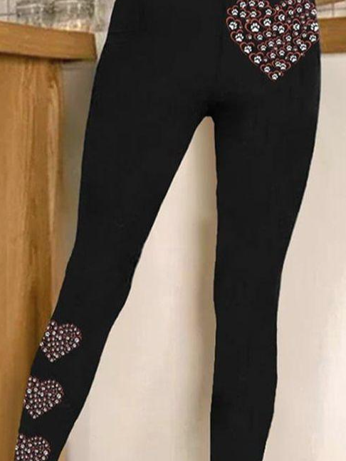 Women's Vintage 3D Printing Jersey All Season Long Leggings