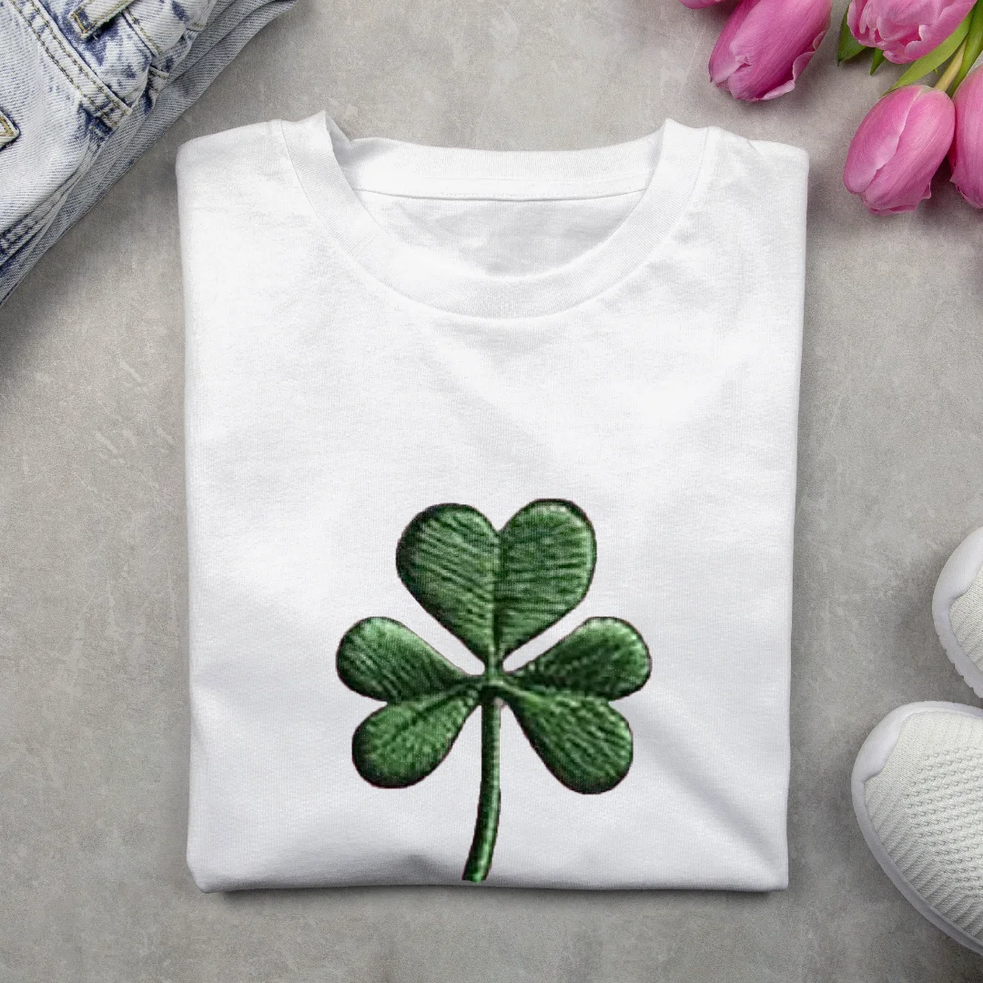 Women's Short Sleeve Tee T-shirt Summer Leaf Printing Crew Neck Casual Top