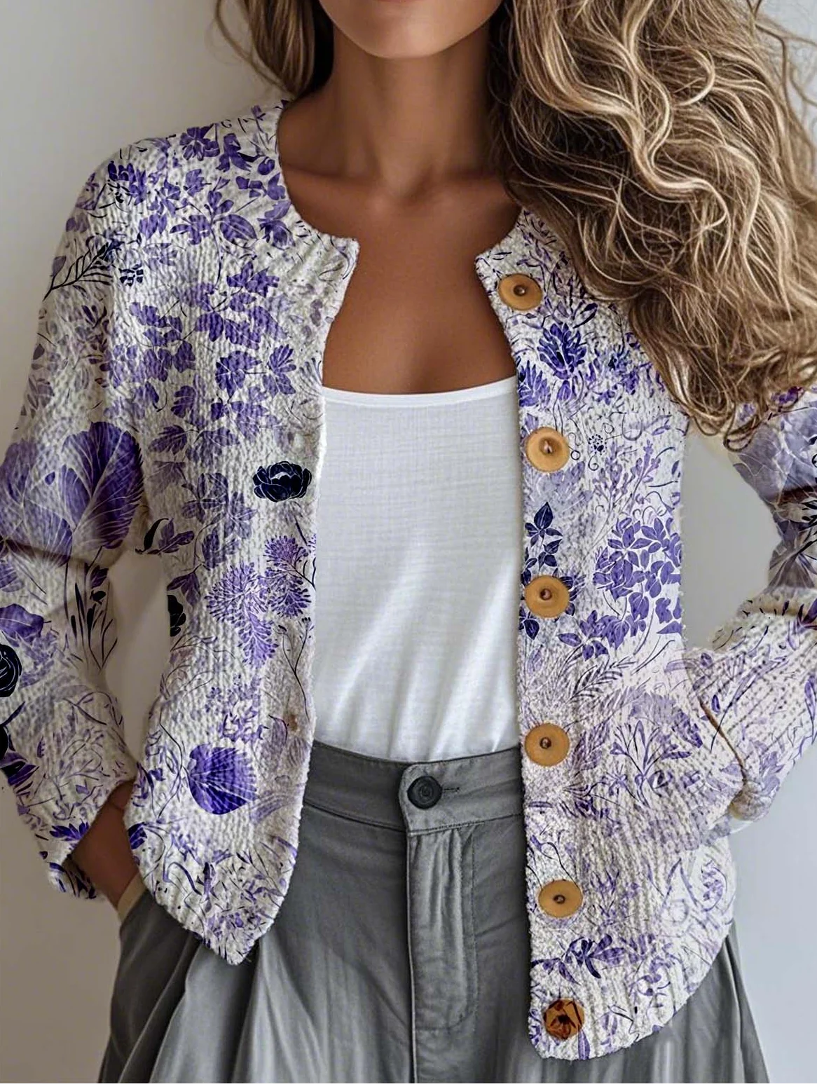 Women's Vintage Spring/Fall Ethnic Knitted Cardigan