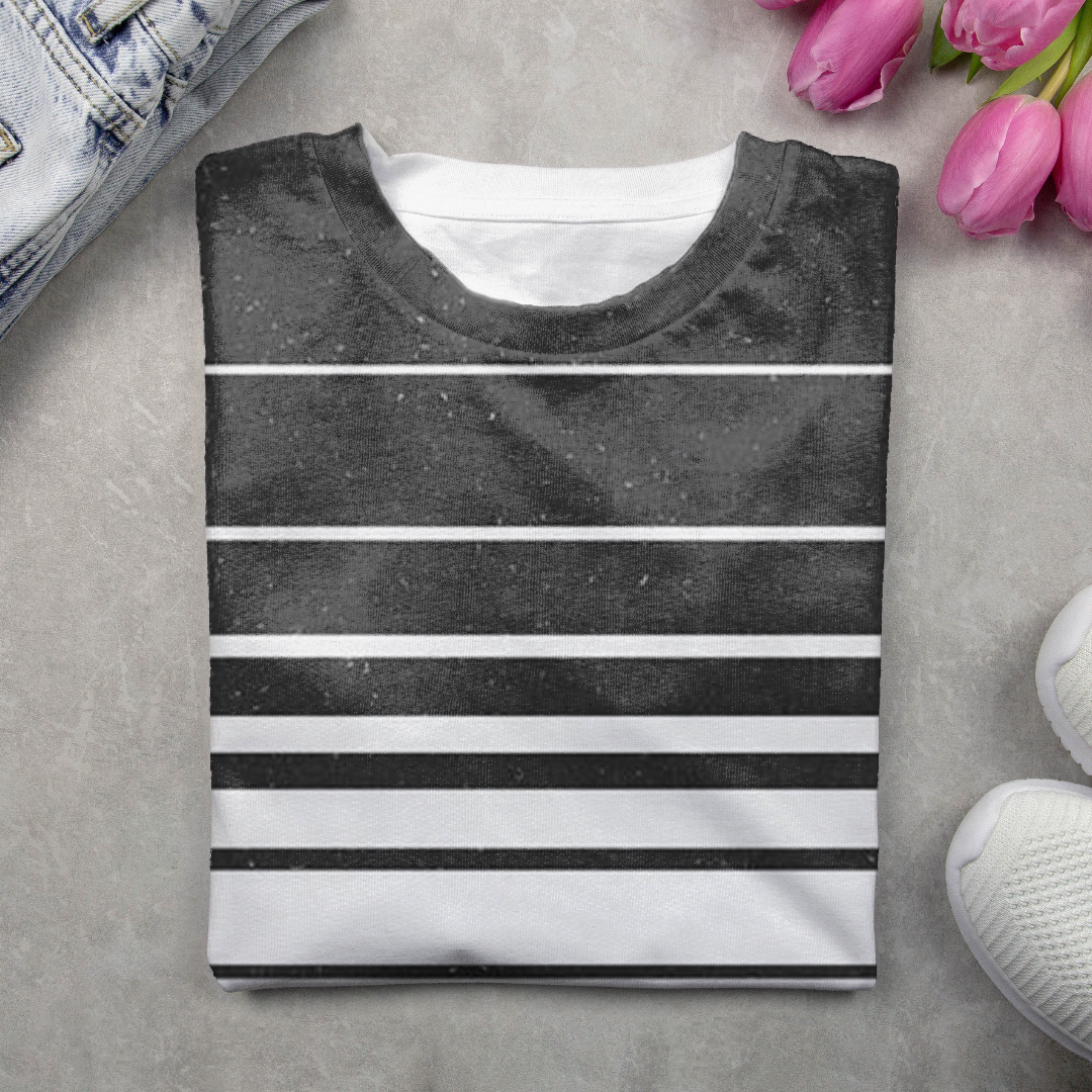 Women's Long Sleeve Tee T-shirt Spring/Fall Striped Printing Crew Neck Casual Graphic Tee Top