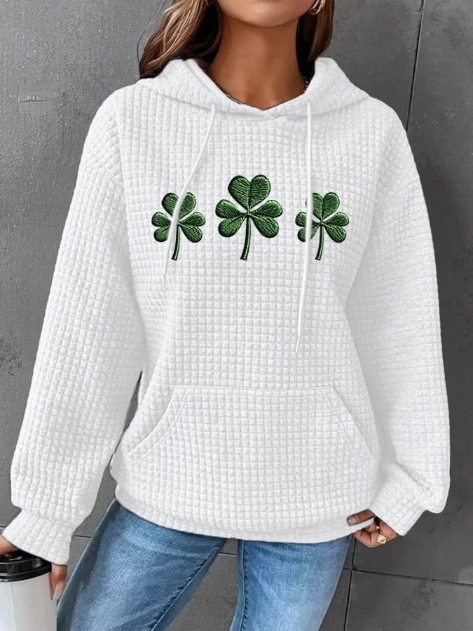 Women's Shamrock Spring/Fall Long Sleeve Casual Daily Hoodie