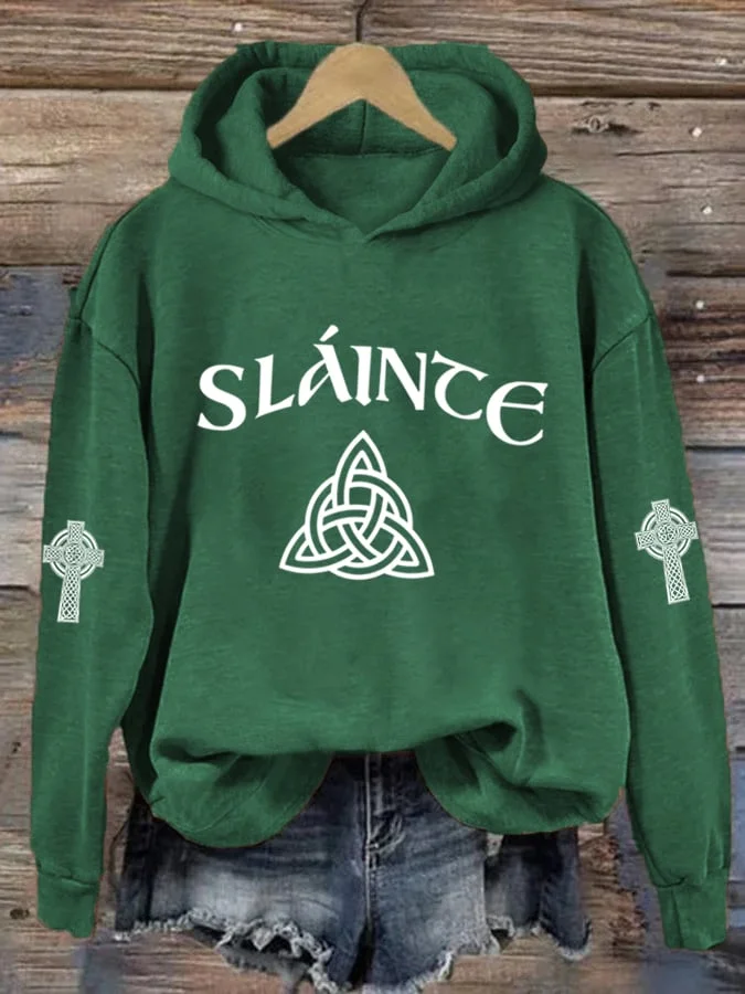 Women's Shamrock Spring/Fall Long Sleeve Casual Daily Hoodie