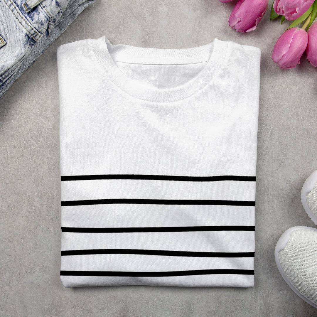 Women's Long Sleeve Tee T-shirt Spring/Fall Striped Printing Crew Neck Casual Graphic Tee Top