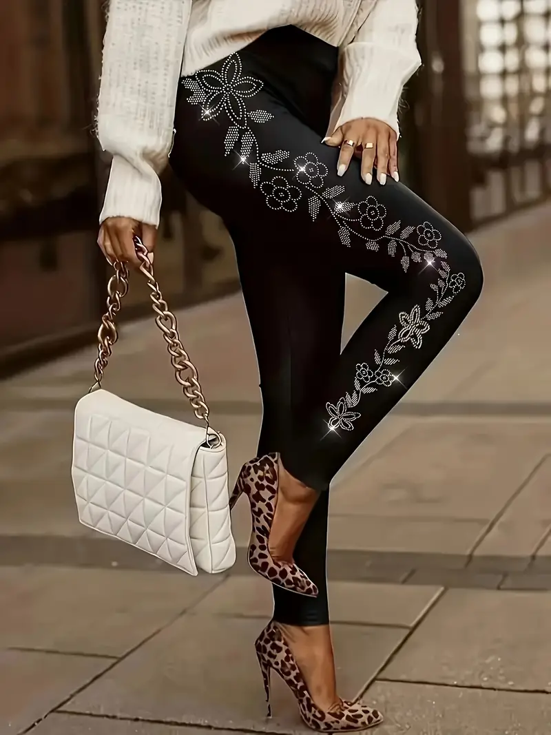 Women's Floral Casual All Season Printing Long Leggings