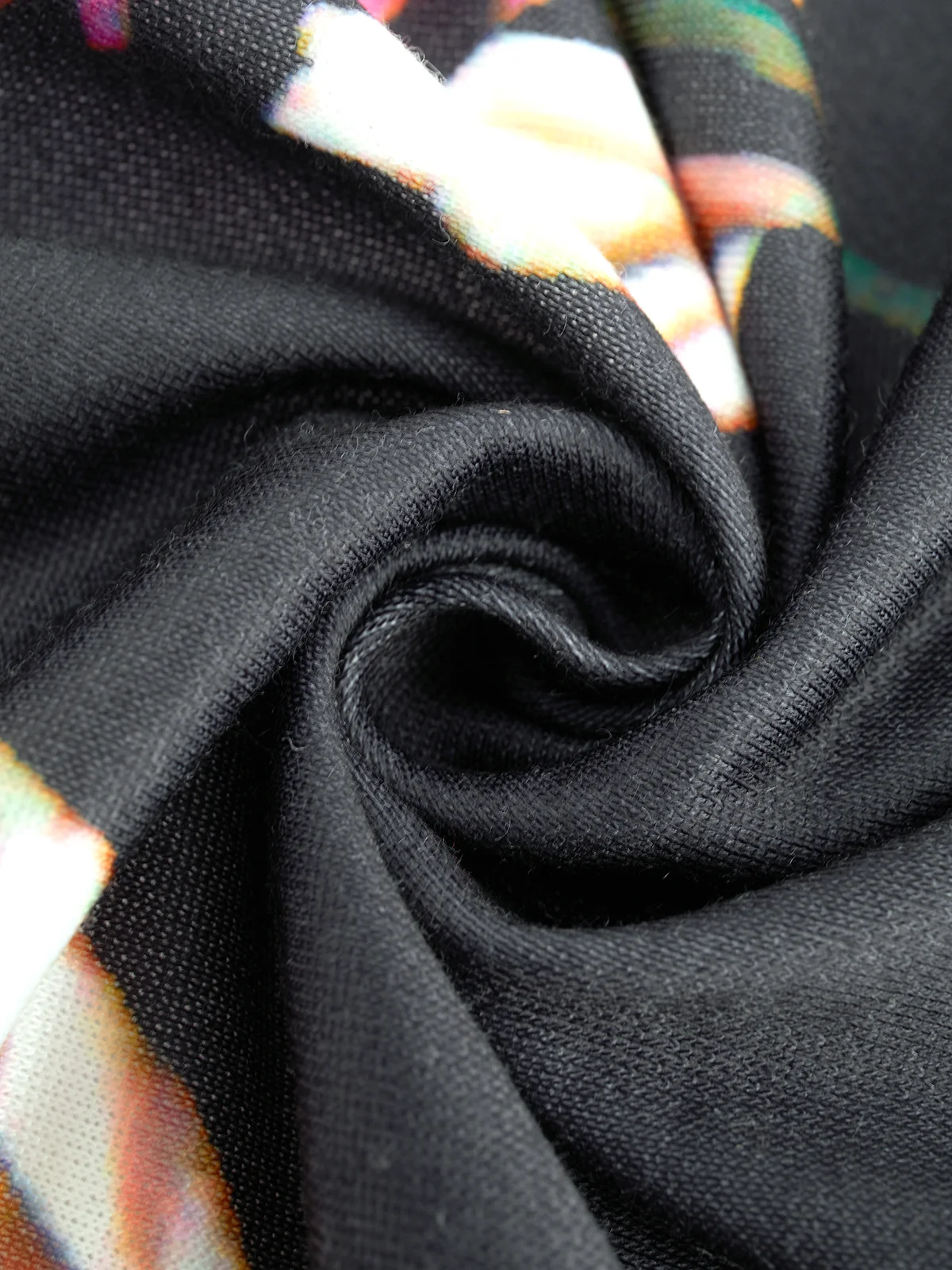 JFN Cotton blended long sleeve printed cardigan coat