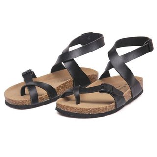 ankle strap buckle flip flop gladiator thong flat sandals