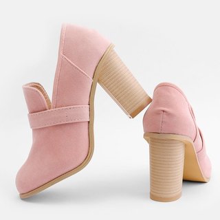 women solid thick heel elegant high heel cute work boots