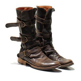 vintage low heel boots