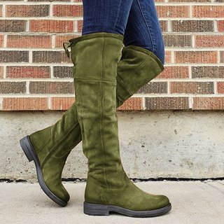 green boots for women