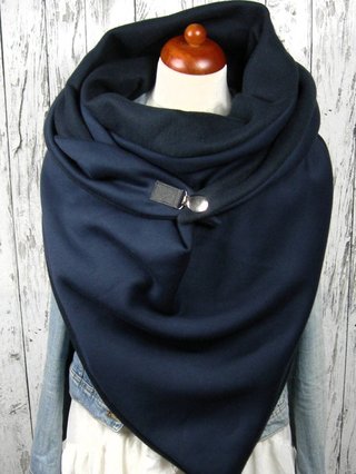 navy blue cotton scarf