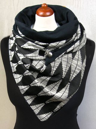 black cotton scarf