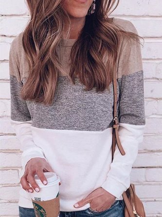 Casual Stand Collar Long Sleeve Long Sleeve Tops