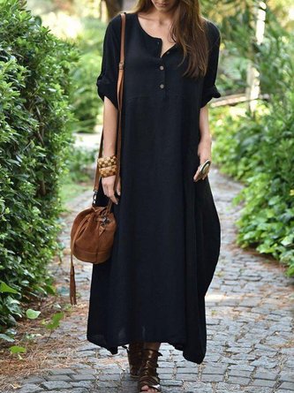 Long Sleeve Casual Knitting Dress