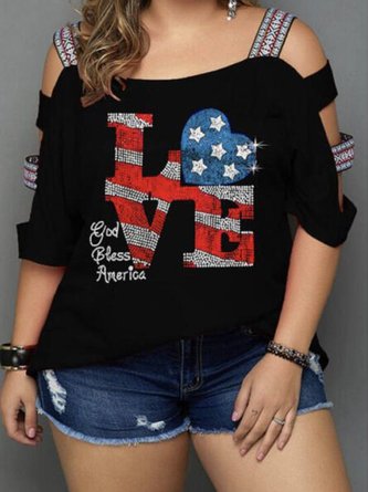 Casual Cold Shoulder Shirts & Tops