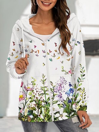 Floral Long Sleeve Sweatshirts