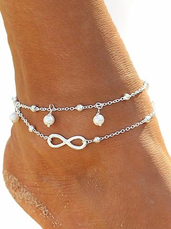 JFN  Alloy Pearl Anklet