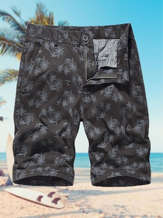 Men's Coconut Print Casual Shorts