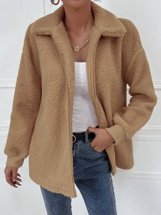 Shawl Collar Casual Other Coat