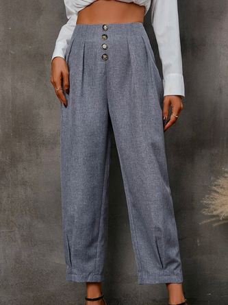 Urban Cotton-Blend Regular Fit Casual Pants