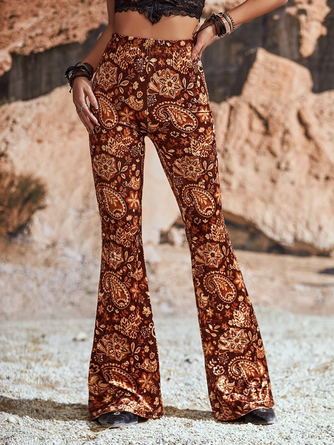 Regular Fit Ethnic Floral Fashion Pants