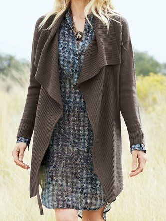 Wool/Knitting Casual Loose Overcoat