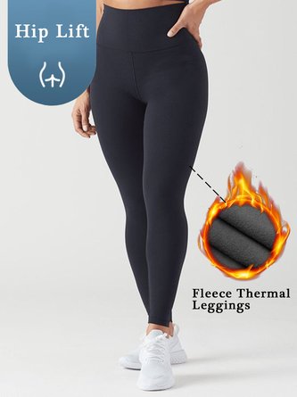 Autumn Winter Warm Brushed Yoga Pants High Stretch Leggings Plus Size