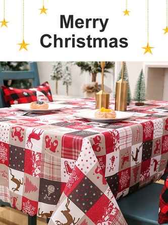 Creative Christmas Printed Tablecloths Table Runners Party Decorations