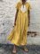 Summer Tribal Dress V-Neck Short Sleeve Maxi Weaving Dress