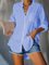 White Holiday Solid Cotton-Blend Blouse