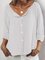 Casual V Neck Long Sleeve Blouse
