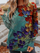 JFN Crew Neck Floral Casual Sweatshirt