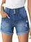 Plain Denim Shorts