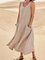 Comfy U-Collar Side Pocket Casual Midi Dress