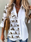 Printed Long Sleeve Shift Shirts & Tops