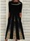 Loosen Casual Geometric Crew Neck Dresses