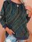 Round Neckline Printed Loose Casual Sweatshirts