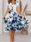 JFN V Neck Floral Vacation Midi Dresses