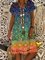 JFN V Neck Boho Vacation Midi Dresses