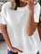 JFN Crew Neck Solid Casual T-Shirt/Tee
