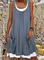 Cotton Casual A-Line Knitting Dress
