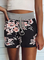 Casual Vacation Summer Floral Printed Drawstring Waist Shorts