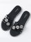 JFN Women's Summer Fashion Flower Beach Shoes Sandals Flat Casual Flip Flop