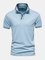 Plain Cotton Polo Short Sleeve Short Sleeve Shirt