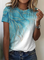 Floral Casual Cotton-Blend T-Shirt