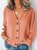 Long Sleeve Casual Buttoned Solid Blouses