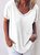 JFN V Neck Solid Causal T-Shirt/Tee