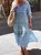 Boho Floral Maxi Weaving Dress Shift Women Long Sleeve Beach Weaving Dress
