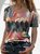 JFN Colorful Women Casual Geometric Short Sleeve Casual T-shirt/Tee